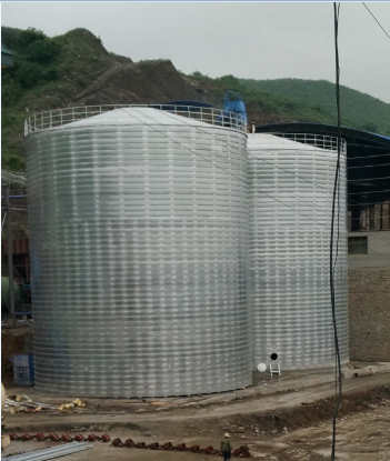 丽水粮食钢板仓的安装全过程不用热焊接